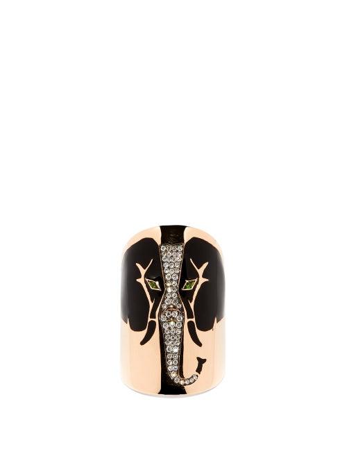 Matchesfashion.com Diane Kordas - Elephant Diamond & 18kt Rose-gold Ring - Womens - Rose Gold