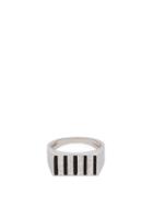 Matchesfashion.com Biales - Diamond And Sterling Silver Block Signet Ring - Mens - Silver Multi