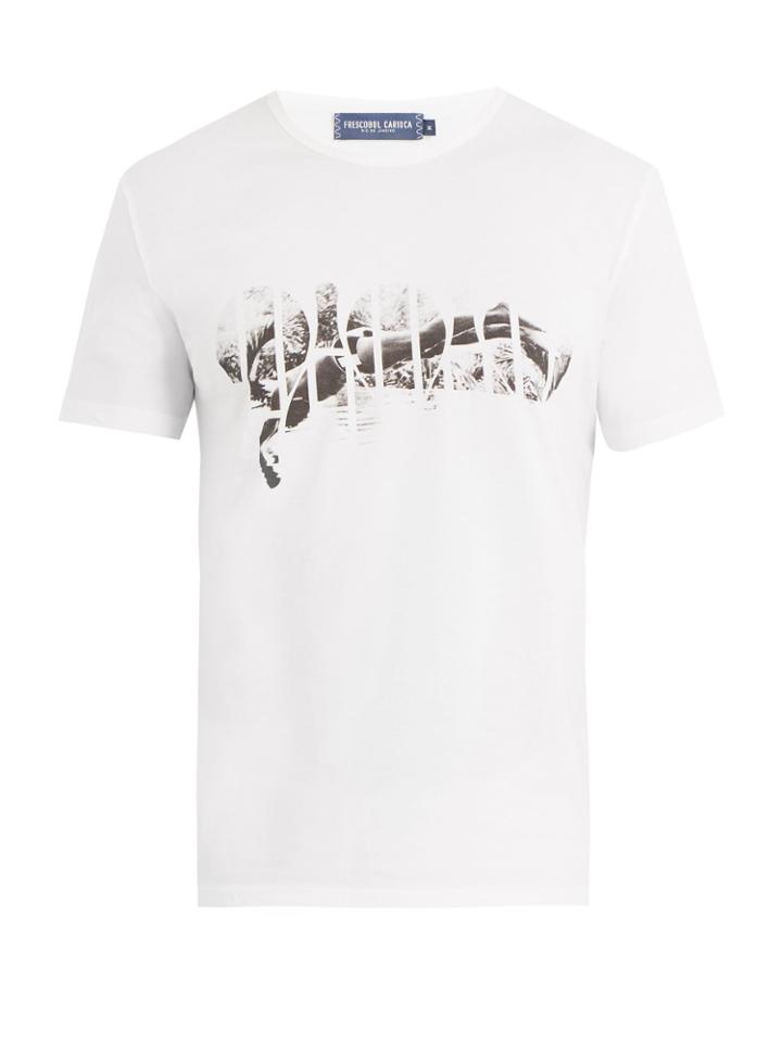 Frescobol Carioca Printed Crew-neck Cotton T-shirt