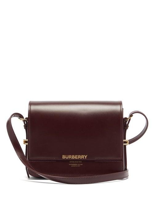 Matchesfashion.com Burberry - Grace Small Leather Cross-body Bag - Womens - Burgundy