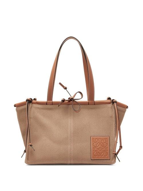 Matchesfashion.com Loewe - Cushion Small Canvas Tote Bag - Womens - Dark Grey