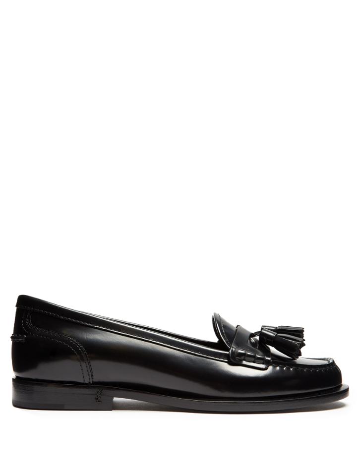 Saint Laurent Universite Tasselled Patent-leather Loafers