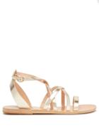 Matchesfashion.com Ancient Greek Sandals - Delia Leather Sandals - Womens - Gold