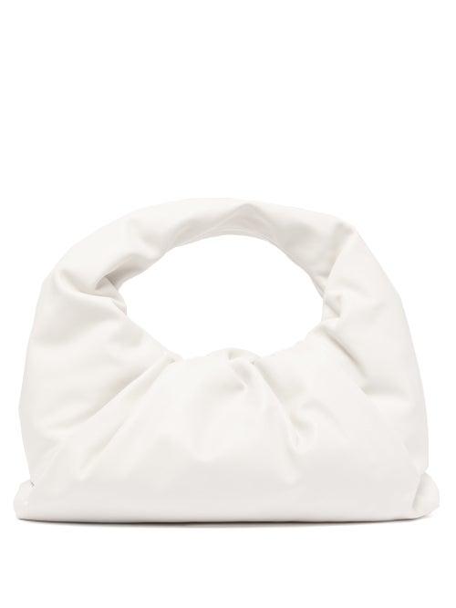 Matchesfashion.com Bottega Veneta - The Shoulder Pouch Small Leather Bag - Womens - White