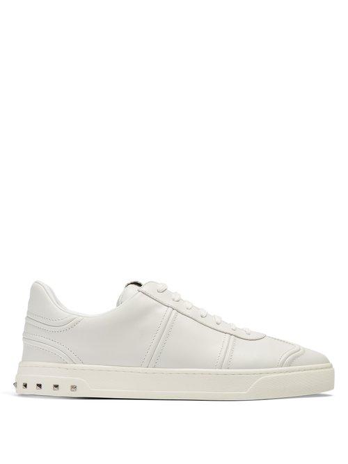 Matchesfashion.com Valentino - Fly Crew Low Top Leather Trainers - Mens - White