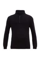 Matchesfashion.com Iris Von Arnim - Milan Half-zip Ribbed Cashmere Sweater - Mens - Navy