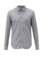 Matchesfashion.com Maison Margiela - Cotton-poplin Shirt - Mens - Grey