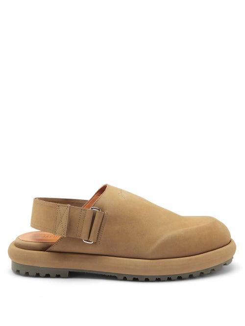 Matchesfashion.com Jacquemus - Les Mules Suede Ankle-strap Sandals - Mens - Olive Green
