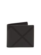Matchesfashion.com Burberry - London Check Leather Trimmed Billfold Wallet - Mens - Grey
