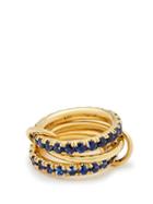 Matchesfashion.com Spinelli Kilcollin - Juno 18kt Gold & Sapphire Ring - Womens - Blue