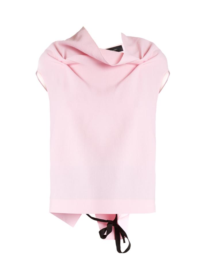 Roland Mouret Eugene Draped Crepe Top