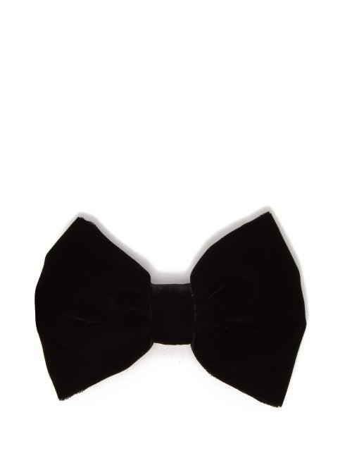 Matchesfashion.com Comme Les Loups - Sumberg Velvet Bowtie - Mens - Black