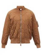 Burberry - Graves Quilted-shell Bomber Jacket - Mens - Walnut