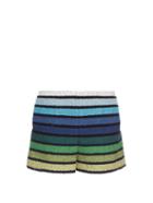 Sonia Rykiel Striped Cotton-blend Tweed Shorts