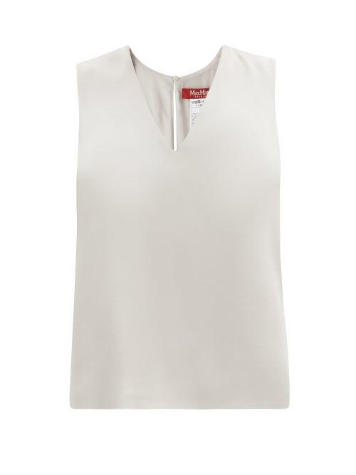 Matchesfashion.com Max Mara Studio - Bevanda Top - Womens - Silver