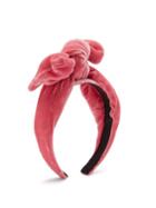 Matchesfashion.com Benot Missolin - Marylin Velvet Knotted Headband - Womens - Pink