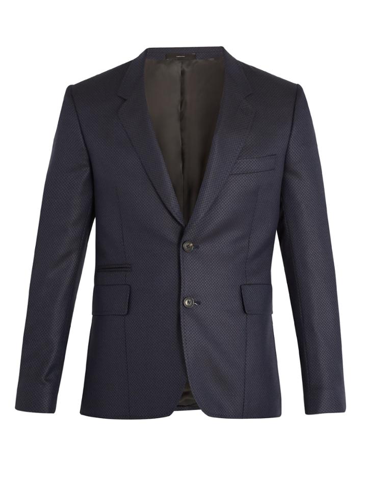 Paul Smith Notch-lapel Wool And Silk-blend Blazer