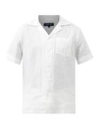 Frescobol Carioca - Patch-pocket Linen-voile Shirt - Mens - White