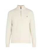 Matchesfashion.com Polo Ralph Lauren - Half Zip Wool Blend Sweater - Mens - Cream