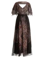 Matchesfashion.com Zandra Rhodes - Archive Ii The 1978 Mexican Gown - Womens - Black Print