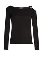 Versus Versace Asymmetric Long-sleeved Top
