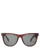 Matchesfashion.com Celine Eyewear - D Frame Tortoiseshell Effect Acetate Sunglasses - Mens - Tortoiseshell