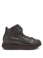Matchesfashion.com Acne Studios - Flatform Leather Hiking Boots - Mens - Black