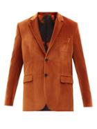 Paul Smith - Single-breasted Cotton-velvet Jacket - Mens - Brown