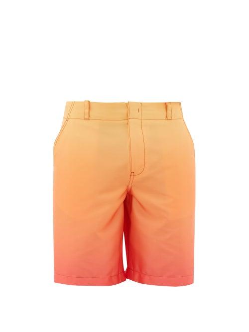 Matchesfashion.com Sies Marjan - Sterling Dgrad Satin Shorts - Mens - Orange Multi