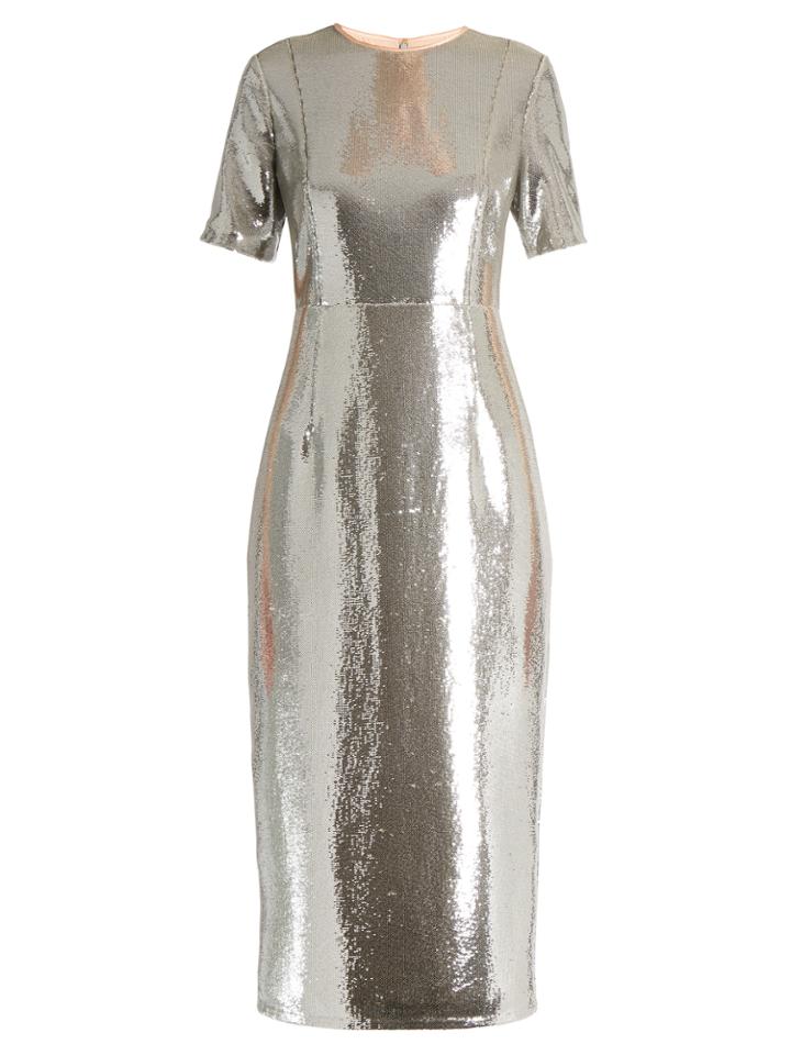 Diane Von Furstenberg Sequin-embellished Pencil Dress