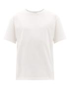Matchesfashion.com Bottega Veneta - Logo-embroidered Cotton-jersey T-shirt - Mens - White