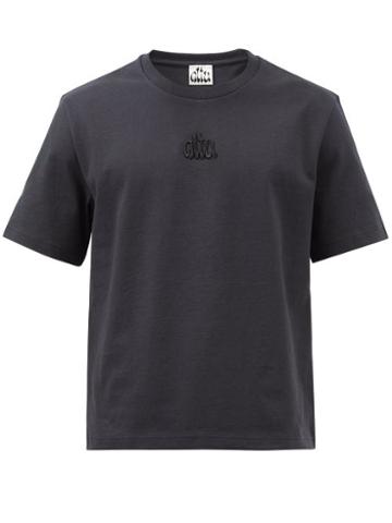 Altu - Logo-embroidered Cotton-jersey T-shirt - Mens - Black