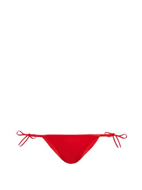 Matchesfashion.com Talia Collins - The Tie Me Up Bikini Briefs - Womens - Red