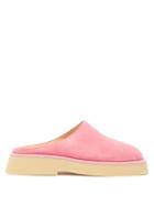 Wandler - Rosa Suede Backless Loafers - Womens - Pink