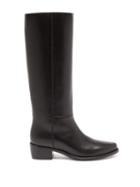 Matchesfashion.com Legres - Knee-high Leather Riding Boots - Womens - Black