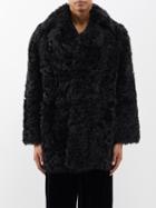 Nili Lotan - Otis Shearling Overcoat - Mens - Black