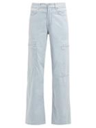 Matchesfashion.com Ganni - Denali Striped Denim Jeans - Womens - Light Denim