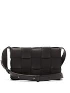 Matchesfashion.com Bottega Veneta - Cassette Intrecciato Leather Cross Body Bag - Womens - Black