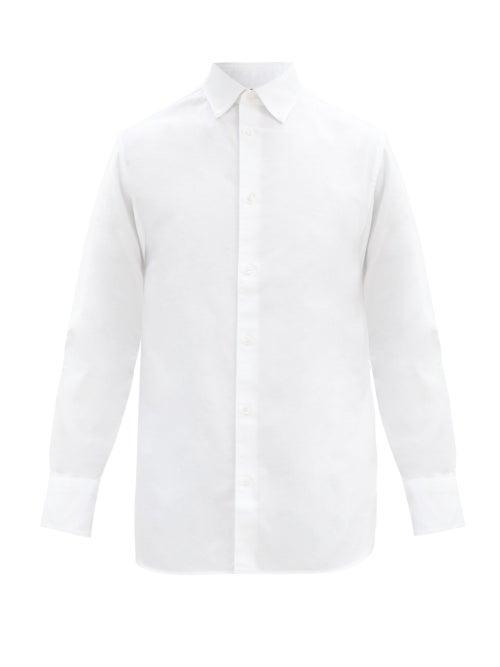 Matchesfashion.com The Row - Robert Cotton-oxford Shirt - Mens - White