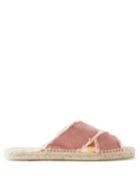 Castaer - Palmera Canvas & Jute Espadrille Sandals - Womens - Pink