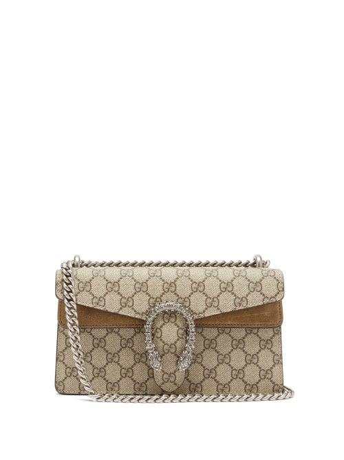 Ladies Bags Gucci - Dionysus Small Gg Supreme Canvas Shoulder Bag - Womens - Grey Multi
