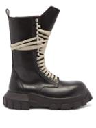 Matchesfashion.com Rick Owens - Bozo Tractor Lace-up Leather Boots - Mens - Black