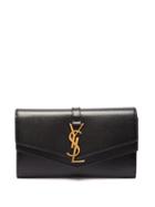Matchesfashion.com Saint Laurent - Sulpice Leather Continental Wallet - Womens - Black