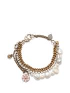 Acne Studios - Atsy Crystal-embellished Bracelet - Womens - Silver Gold