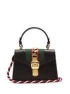 Matchesfashion.com Gucci - Sylvie Mini Leather Cross Body Bag - Womens - Black