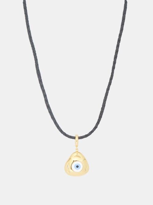 Lauren Rubinski - Evil Eye Enamel & 14kt Gold Necklace - Womens - Gold Multi
