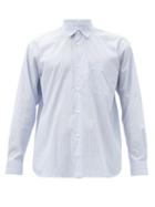 Matchesfashion.com Comme Des Garons Shirt - Forever Striped Cotton Shirt - Mens - Blue White