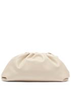 Matchesfashion.com Bottega Veneta - The Pouch Gathered Leather Clutch - Womens - White