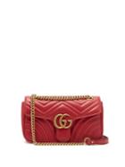 Matchesfashion.com Gucci - Gg Marmont Mini Quilted Leather Bag - Womens - Red