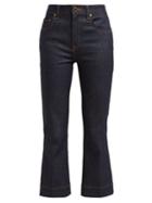 Matchesfashion.com Khaite - Fiona Mid Rise Kick Flare Jeans - Womens - Denim